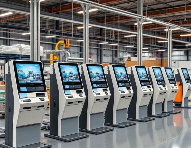 Línea de producción de terminales de autoservicio